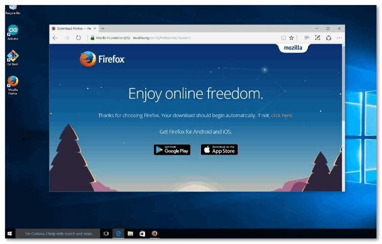 Мозила для Windows 10