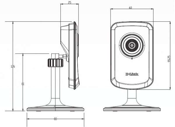 Габариты IP-камеры DCS-930L