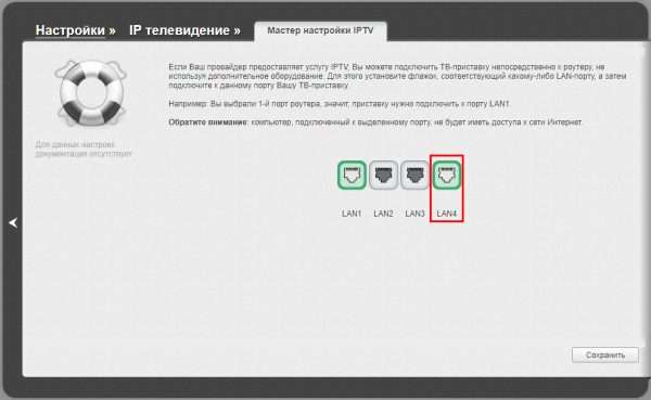 Выбор порта для цифровой тв-приставки