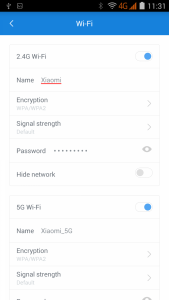 Управление диапазонами и настрройками Wi-Fi на Xiaomi