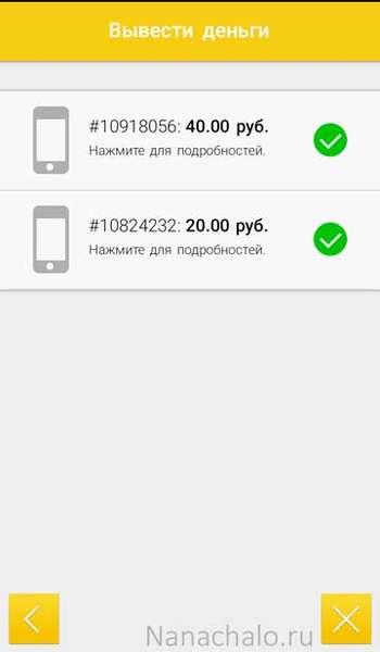 Осуществленные выплаты