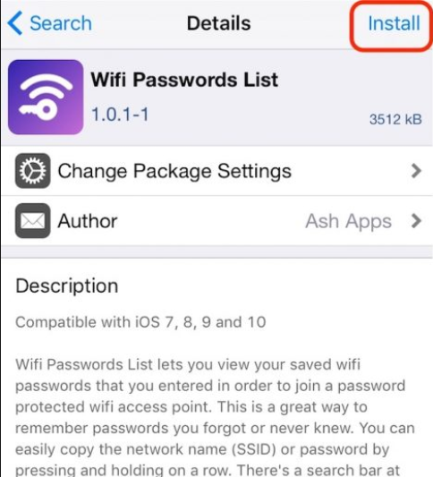 Установка Wi-Fi Password List