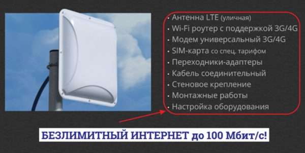 Комплект оборудования для подключения по Wi-Fi