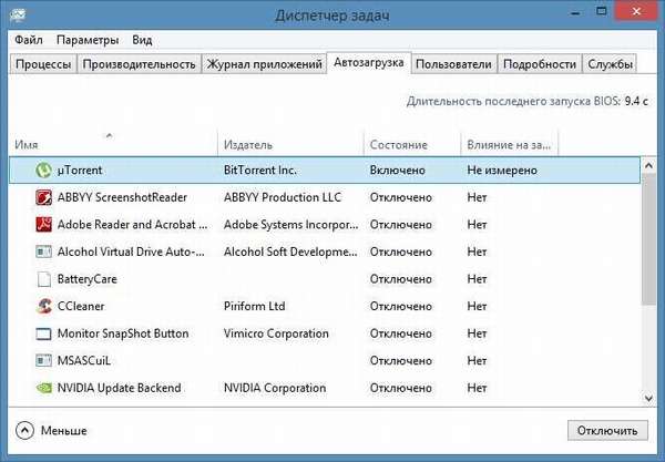 Как убрать автозапуск торрента при включении компьютера?