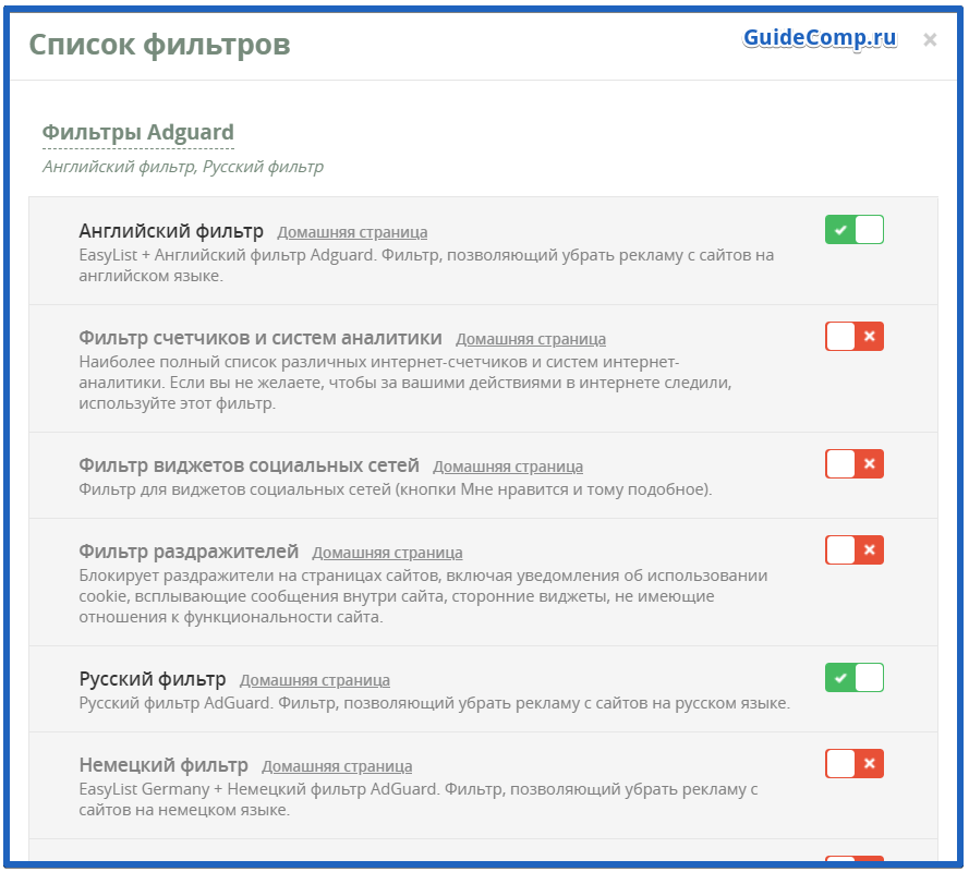 adguard перестал скрывать рекламу в яндекс браузере