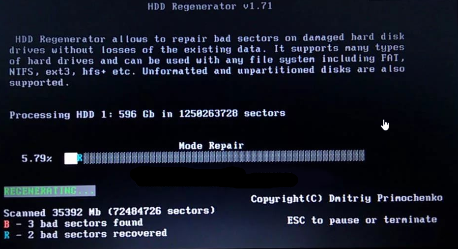 Восстановление жесткого диска при падении, перегреве и других неисправностях