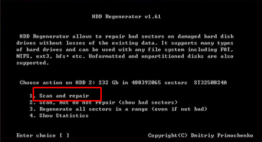 Как пользоваться программой HDD Regenerator + установка на флешку и настройка запуска из под Dos