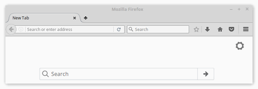 Интерфейс программы FireFox для Linux Mint