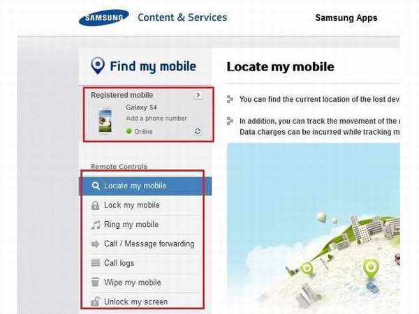 Samsung Find My Mobile