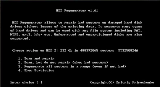 Как пользоваться программой HDD Regenerator + установка на флешку и настройка запуска из под Dos