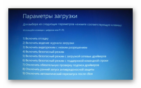 параметры загрузки windows 8