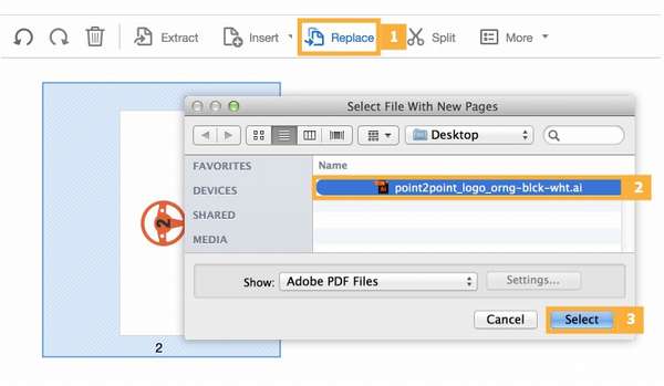 Замена содержимого Adobe Reader