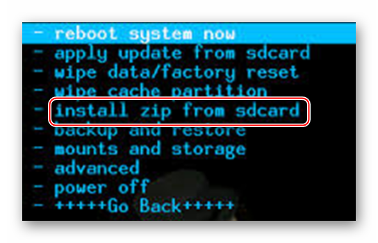 install zip from sd card recovery android