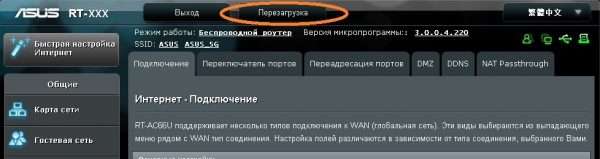 Перезапуск роутеров Asus-RT